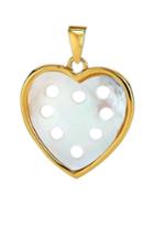 Women's Asha Small Mother-of-pearl Heart Charm