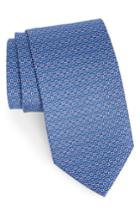 Men's Salvatore Ferragamo Eloise Print Silk Tie, Size - Red