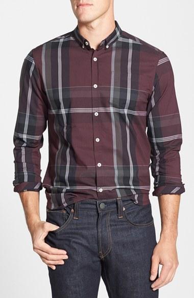 Men's 7 Diamonds 'all In One' Sport Shirt, Size - Pink