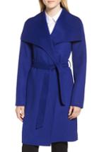 Women's Tahari Ellie Wrap Coat - Blue