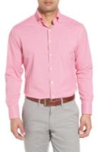 Men's Peter Millar Mimi Regular Fit Check Performance Sport Shirt, Size - Red