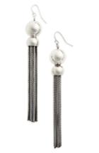 Women's Sophie Buhai Benton Gates Silver Tassel Statement Earrings