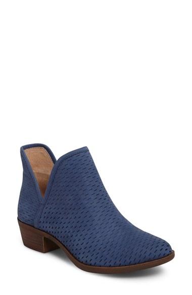 Women's Lucky Brand 'bashina' Perforated Bootie M - Blue