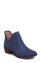 Women's Lucky Brand 'bashina' Perforated Bootie M - Blue