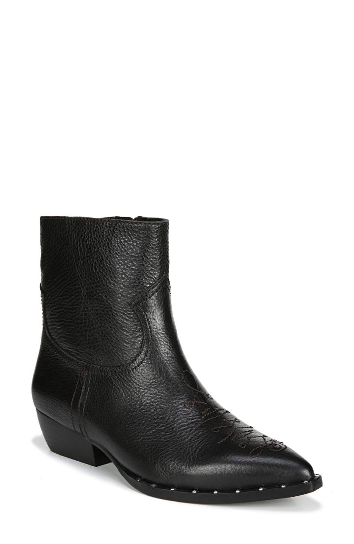 Women's Sam Edelman Ava Western Bootie M - Black
