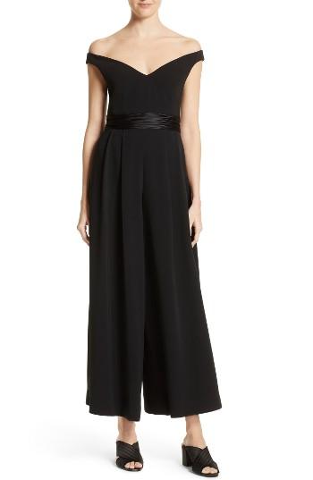 Women's Cinq A Sept Vina Off The Shoulder Jumpsuit - Black