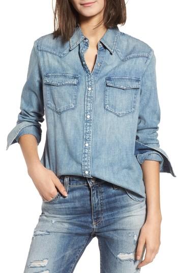 Women's Ag Deanna Denim Shirt - Blue