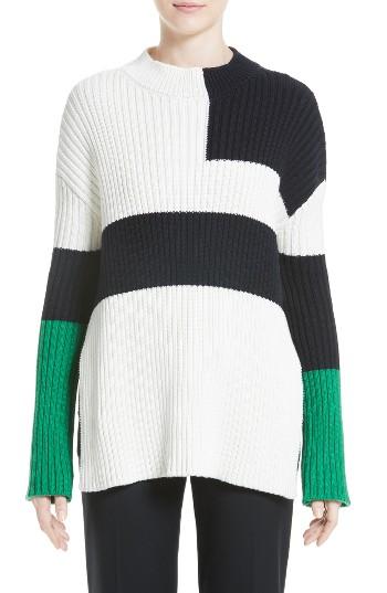 Women's Stella Mccartney Cotton, Silk & Wool Knit Sweater Us / 38 It - Ivory