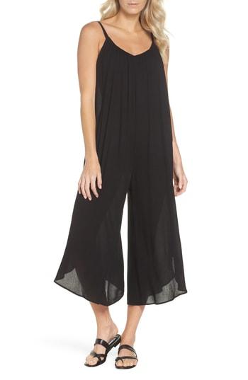 Women's Elan Culotte Jumper Cover-up - Black