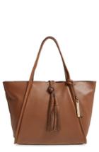 Vince Camuto Taro Leather Tote - Brown