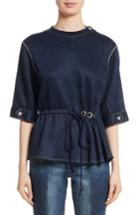 Women's Colovos Drawstring Waist Sweatshirt Top