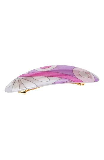 L. Erickson Medium Coastline Barrette, Size - Pink