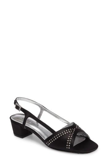 Women's David Tate Wish Slingback Sandal N - Black