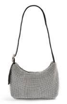 Topshop Diana Crystal Embellished Shoulder Bag - Metallic