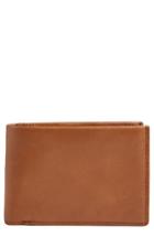 Men's Skagen International Leather Bifold Wallet - Brown