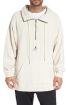 Men's Jordan Wings Washed Quarter Zip Sweatshirt - Ivory