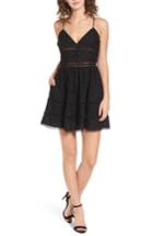 Women's Nbd Miley Beaded Fit & Flare Dress - Black