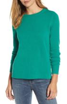 Women's Halogen Crewneck Cashmere Sweater, Size - Green