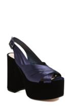 Women's Miu Miu Slingback Platform Sandal Us / 35eu - Blue