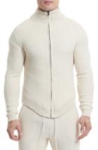 Men's Goodlife Slim Fit Zip Cardigan - Beige