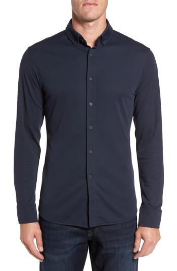 Men's Vince Camuto Slim Fit Button Down Collar Sport Shirt - Blue