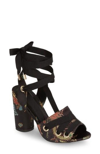 Women's Topshop Roscoe Sandal .5us / 38eu - Black