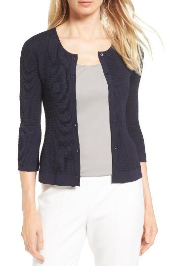 Women's Classiques Entier Textured Cardigan - Blue