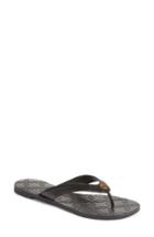 Women's Tory Burch Monroe Flip Flop .5 M - Black