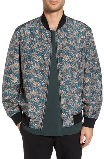 Men's Theory Basma Reversible Bomber Jacket - Black