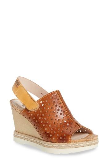 Women's Pikolinos Bali Wedge Sandal Eu - Brown
