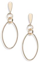 Women's Halogen Oval Orbit Front Hoop Earrings