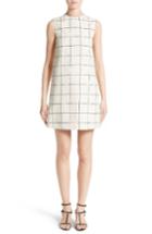 Women's Valentino Windowpane Print Shift Dress