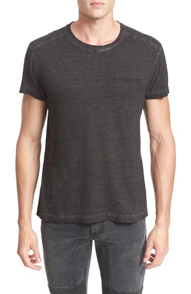 Men's Belstaff Crossfell Extra Trim Fit Stripe Jersey T-shirt