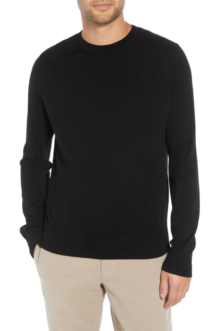 Men's Vince Fit Ottoman Stitch Wool Sweater