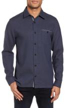 Men's Ted Baker London Slim Fit Stripe Workwear Shirt (s) - Blue