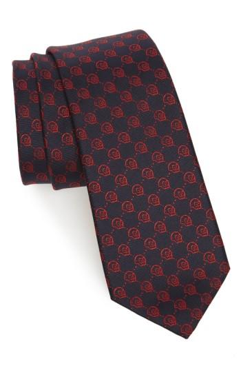 Men's Gucci Hamlet Jacquard Silk Tie, Size - Blue