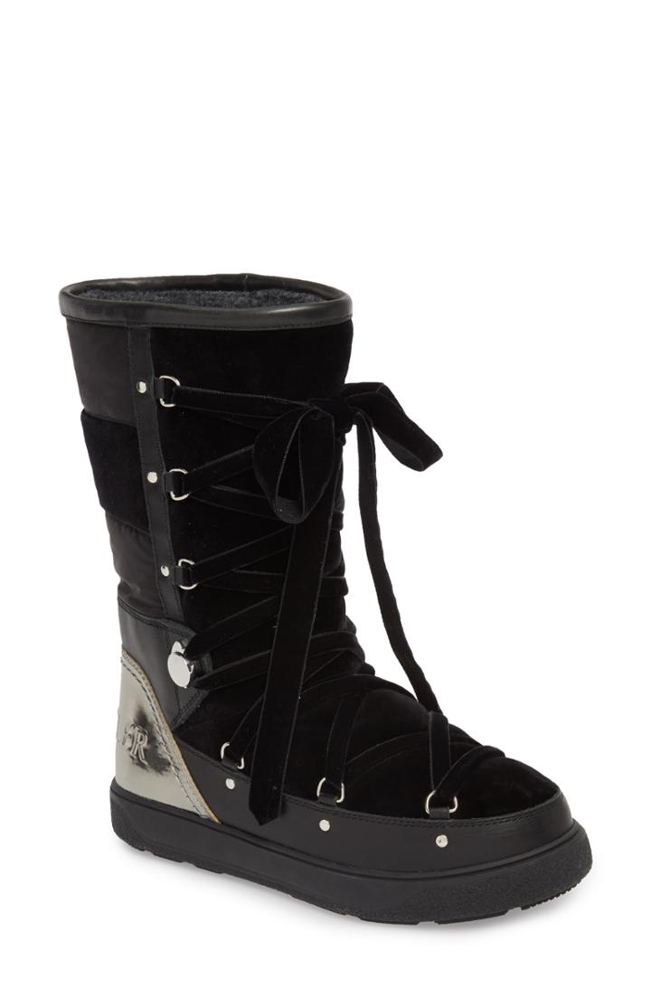 Women's Moncler Syria Stivale Lace-up Boot Us / 38eu - Black