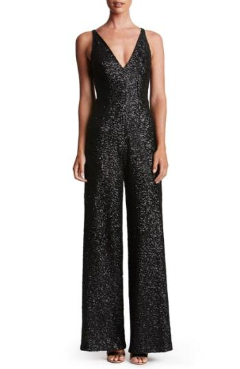 Women's Dress The Population Charlie Sequin Jumpsuit - Black