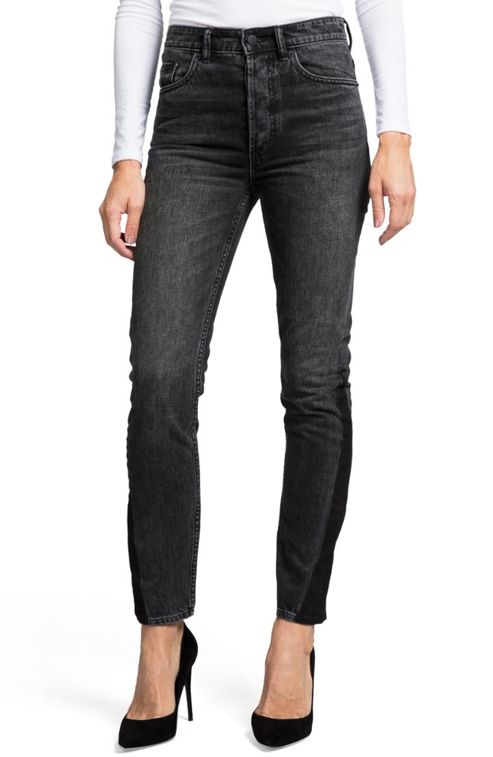 Women's Prps Amx Two-tone High Waist Skinny Jeans - Black