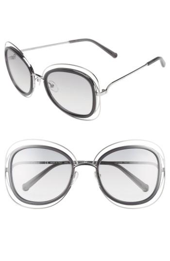 Women's Chloe 'carlina' 56mm Gradient Sunglasses -