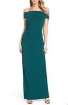 Women's Vince Camuto Off The Shoulder Gown - Green