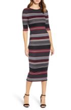 Women's Bliss Monique Lhuillier Spaghetti Strap Trumpet Gown