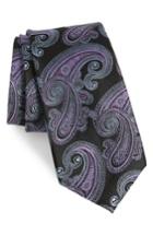 Men's Nordstrom Men's Shop Swanee Paisley Silk Tie, Size - Black