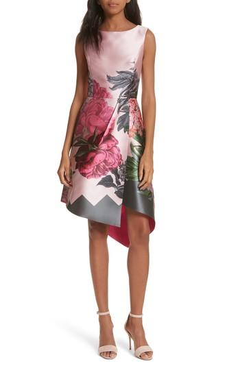 Women's Ted Baker London Palace Garden Faux Wrap Dress - Grey