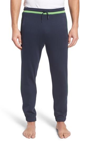 Men's Boss Green Contrast Detail Sweatpants, Size - Blue