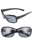 Women's Adidas Baboa 58mm Sunglasses - Shiny Black/ Grey