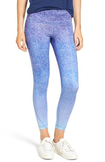 Women's Vineyard Vines Ombre Monstera Performance Leggings - Blue