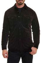 Men's Robert Graham Carnaby Slim Fit Shirt Jacket, Size - Purple