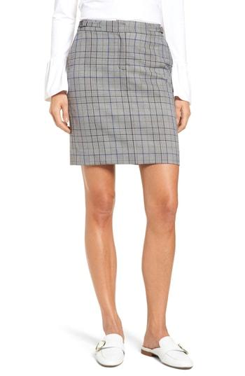 Women's Halogen Plaid Miniskirt - Black