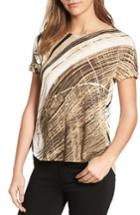 Women's Nic+zoe Gradient Linen Blend Top